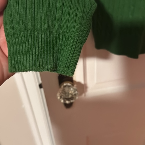 Evan Picone Women's Cable Knit Sweater Green Size Large - Picture 5 of 10